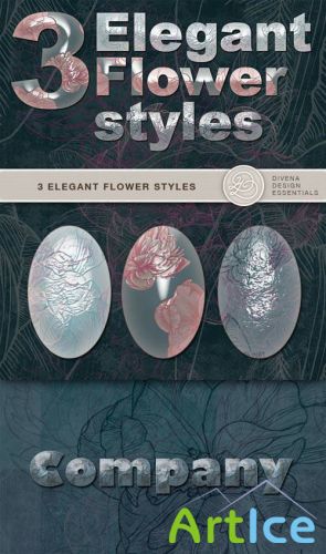 Elegant Flower Photoshop Styles