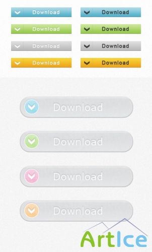 Download WEB Buttons 1-2 PSD