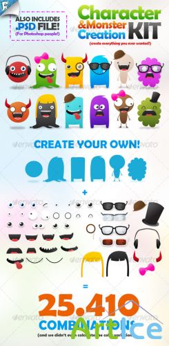 Character & Monster Creation Kit  Create us - GraphicRiver