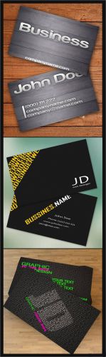 Business Cards - Webmaster, Designer, Wooden