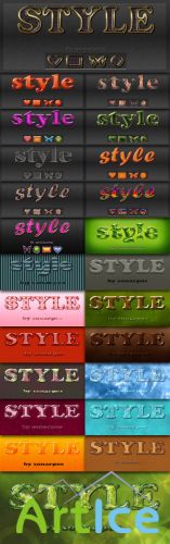 Collections PSD Text Styles by sonarpos