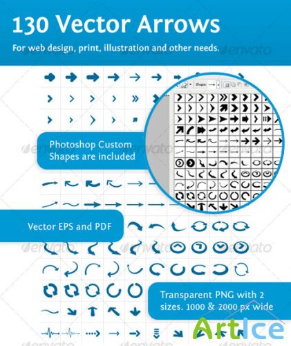 GraphicRiver - 130 Vector Arrows