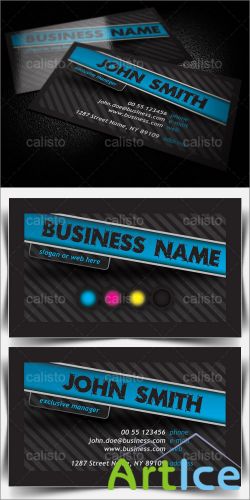 Dark Business Card Template - GraphicRiver