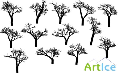 Vector Tree Silhouettes