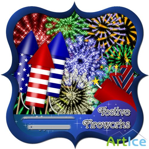 Scrap-kit - Festive Fireworks