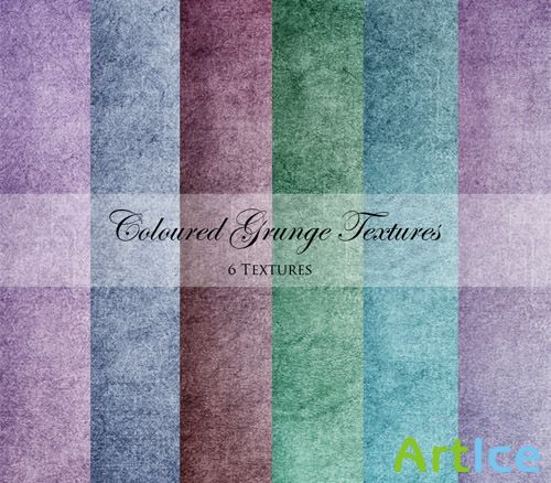 Coloured Grunge Textures Pack
