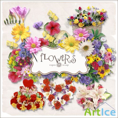 Scrap-kit - Summer Flowers
