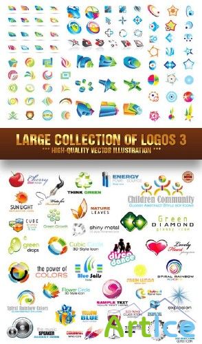Stock Vector - Large Collection of Logos 3 |    3