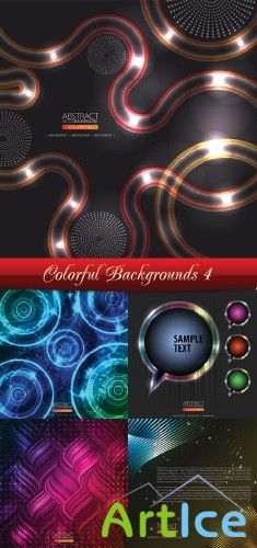 Stock Vector - Colorful Backgrounds 4