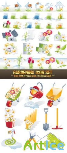 Gardening Icon Set |   