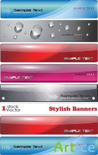 Stylish Banners Vector |    
