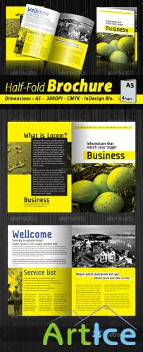 GraphicRiver - A5 Half-fold corporate brochure (4 pages)