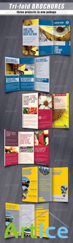 GraphicRiver - Tri-fold brochures PACK
