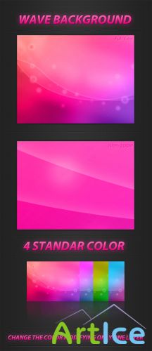 PSD Template - Wave Backgrounds Pack