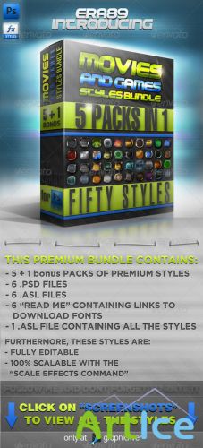 GraphicRiver - Movies & Games Styles Premium BUNDLE