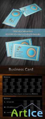 Gfx and Balance designers business cards