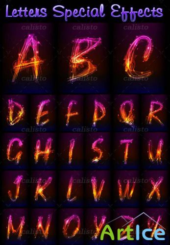 Letters Brilliant Special Effects Vector Pack