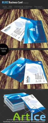 Bluez Business Card Template - GraphicRiver