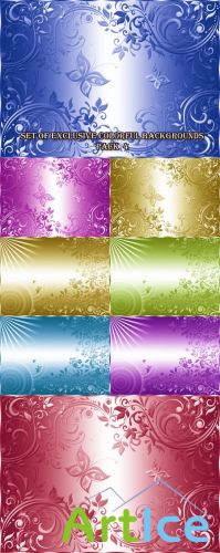 Set of Exclusive Colorful Backgrounds Pack 4