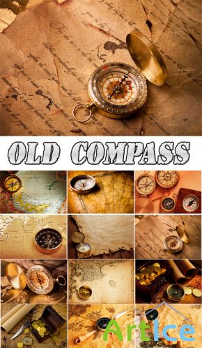 Old Map and Compass Backgrounds Collection