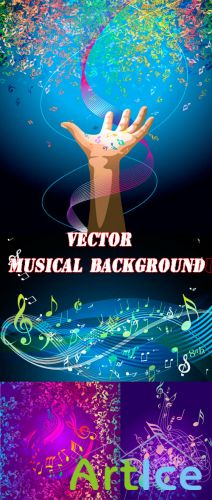 Vector musical background
