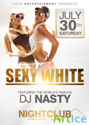 GraphicRiver - White Party Flyer