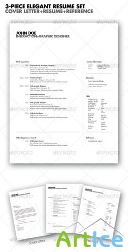 GraphicRiver - 3-piece Elegant Resume set
