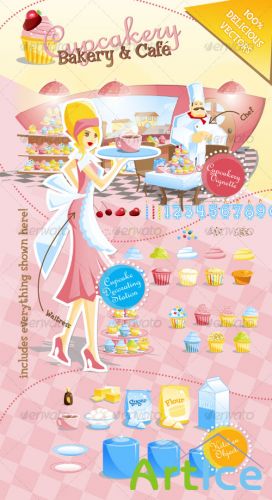 GraphicRiver - Cupcakery Bakery and Cafe