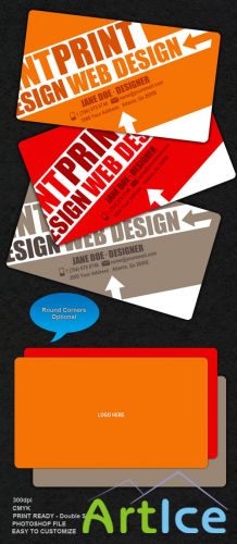 Colorful business card