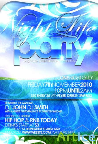 Flyer party template
