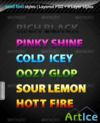 GraphicRiver - Glossy Vibrant Text Effects and Styles