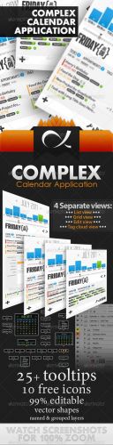 GraphicRiver - Complex Calendar Application