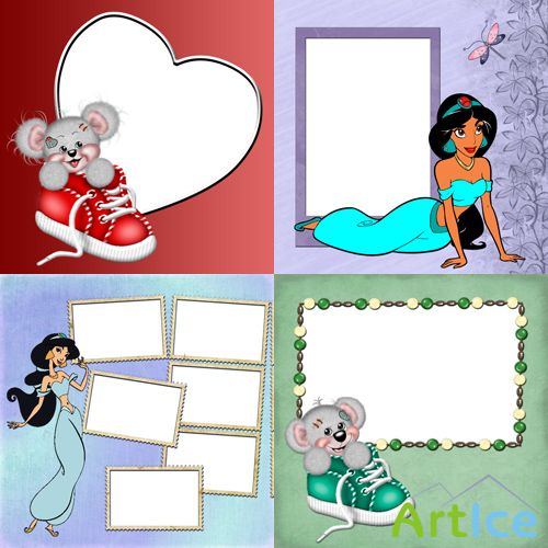 Photo Frame - Grey Mouse
