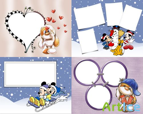 Photo Frame - Games in the Snow