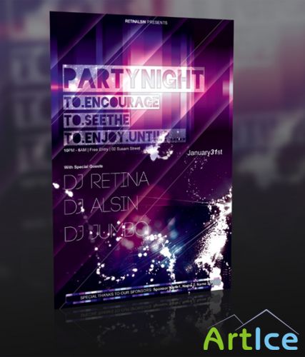 Party night flyer