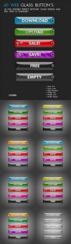 GraphicRiver - 40 Candy Tags Button Version 2