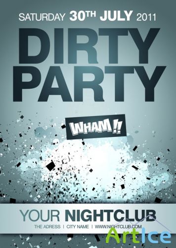 Dirty party flyer
