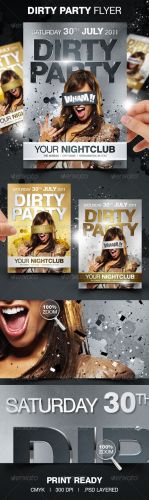 GraphicRiver - Dirty Party Flyer
