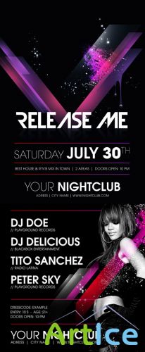 River Release Me Party Flyer