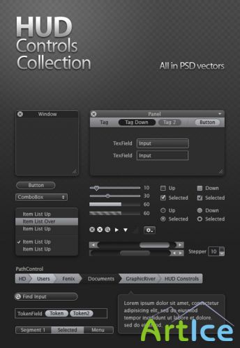 Hud controls collection