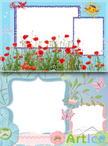 Photo Frame - Red Poppies