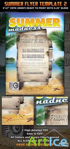 GraphicRiver - Summer Madness Party Flyer Template