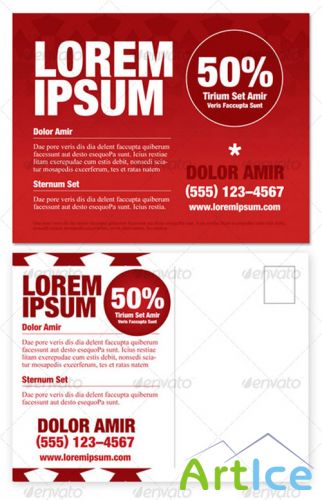 GraphicRiver - Promotional Postcard Template
