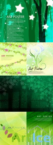 Green backgrounds pack 1