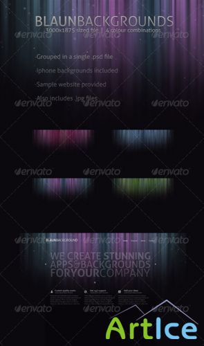 GraphicRiver - Blaun Web & Iphone backgrounds
