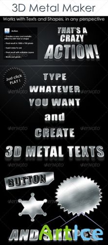 GraphicRiver - 3D Metal Maker