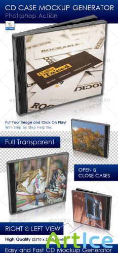 GraphicRiver - CD Case Mockup Generator