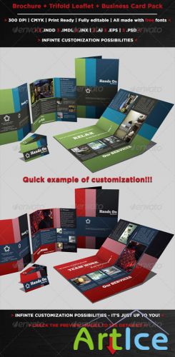 GraphicRiver Brochures Pack Set A4 + Trifold + Business Card