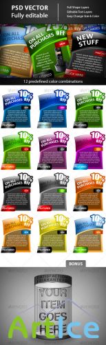 GraphicRiver - Web Elements - Colorful Banners 1