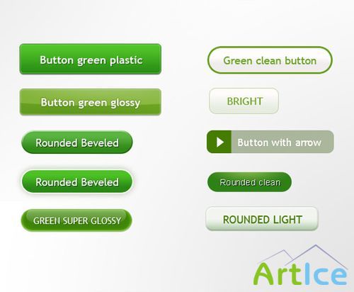 Green buttons for sites